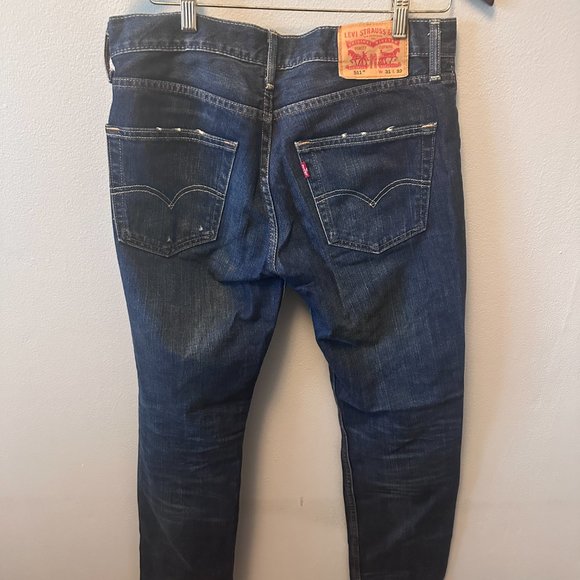 Levi's 511 Straight Fit Destroyed / Tattered W 31 L 32 - Picture 4 of 6